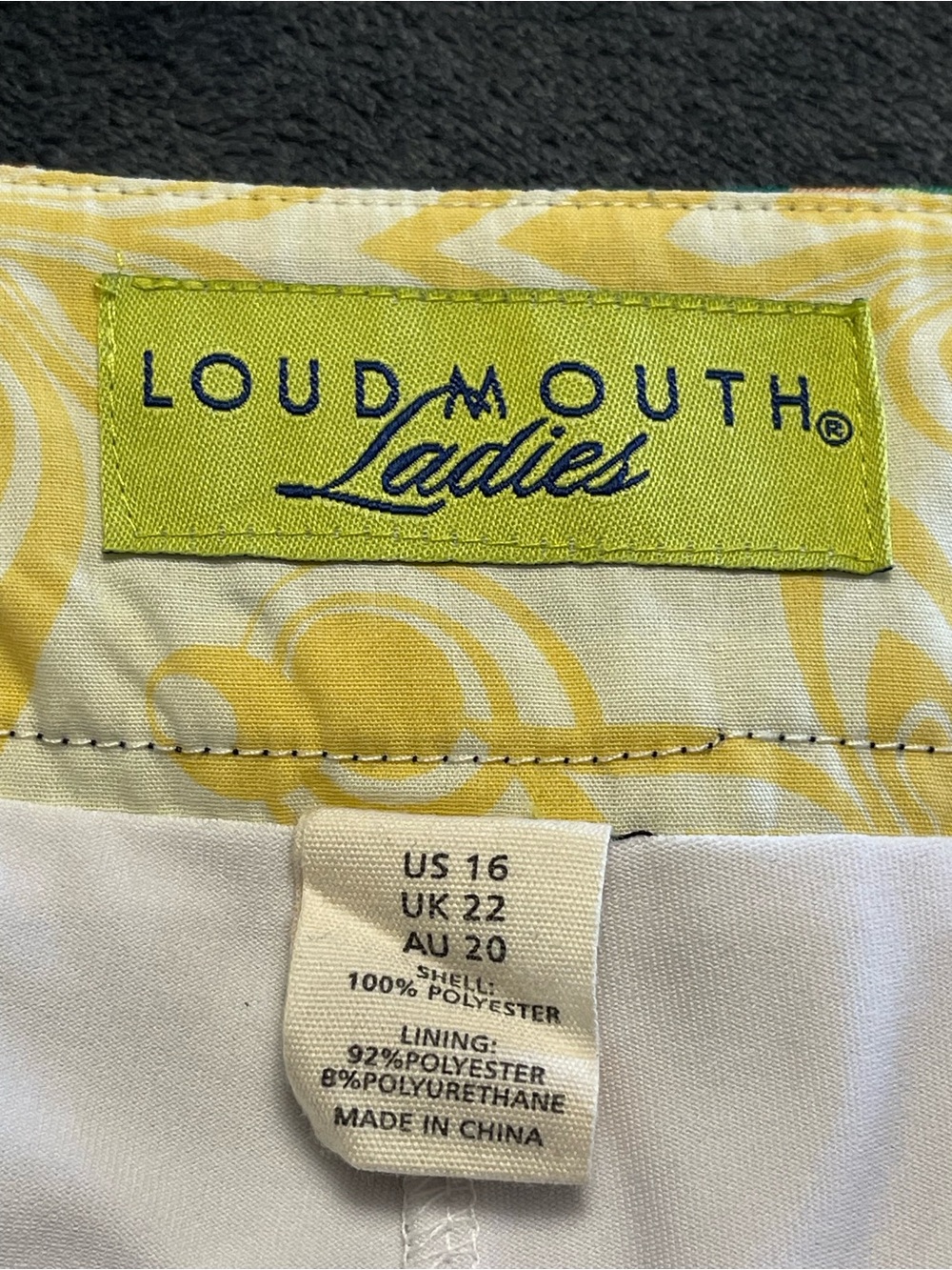 Loudmouth Ladies Golf Mini Skirt (Skort) Size 16 - Picture 2 of 10